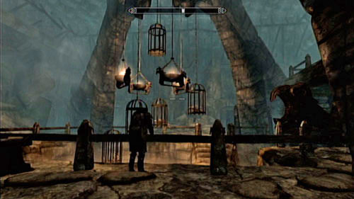 Push the switch by the grate and head into the next cave - Skyrim Dragonborn: Find the source of Miraaks power - Skyrim Dragonborn: Main story mode - The Temple of Miraak - The Elder Scrolls V: Skyrim - Dragonborn Game Guide