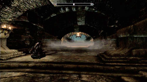 Head inside the next room and be ready for a sprint - deadly pendulums hang from the ceiling and only you can get past them (by using the Whirlwind Sprint Shout) - Skyrim Dragonborn: Find the source of Miraaks power - Skyrim Dragonborn: Main story mode - The Temple of Miraak - The Elder Scrolls V: Skyrim - Dragonborn Game Guide