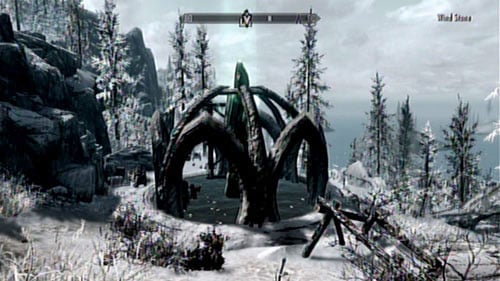 Shout at the statue in the middle of the construction to make it whole crumble and a dangerous Lurker to appear - Skyrim Dragonborn: Use the Bend Will Shout on the Wind Stone - Skyrim Dragonborn: Main story mode - The Fate of the Skaal - The Elder Scrolls V: Skyrim - Dragonborn Game Guide