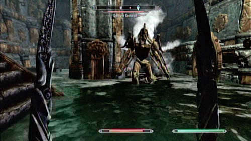 Afterwards go down and put the Cube on the red pedestal - that way you will unveil a staircase leading to the upper level (which wont cost you the device, as the red pedestals dont hold them) - Skyrim Dragonborn: Restore the steam supply to the Dwemer reading room - Skyrim Dragonborn: Main story mode - Path of Knowledge - The Elder Scrolls V: Skyrim - Dragonborn Game Guide