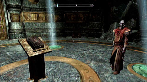 This is the last and easiest part of the mission - Skyrim Dragonborn: Release the book from the Dwemer contraption - Skyrim Dragonborn: Main story mode - Path of Knowledge - The Elder Scrolls V: Skyrim - Dragonborn Game Guide