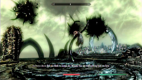 The tactic against Miraak is quite easy - stay as close to him as possible and attack in close combat (hes far more dangerous during a ranged fight) - Skyrim Dragonborn: Defeat Miraak - Skyrim Dragonborn: Main story mode - At the Summit of Apocrypha - The Elder Scrolls V: Skyrim - Dragonborn Game Guide