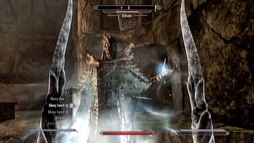 In the cave to which you came now there is powerful Dragon Priest - Dukaan - Skyrim Dragonborn: Black Book Sallow Regent - Skyrim Dragonborn: Side missions - Black Books - The Elder Scrolls V: Skyrim - Dragonborn Game Guide