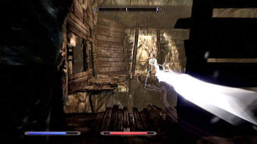 In the further part of the underground you will be in for a rather nasty surprise - three pressure plates, pressing which will result in a series of deadly projectiles - Skyrim Dragonborn: The Final Descent - Skyrim Dragonborn: Side missions - Raven Rock - The Elder Scrolls V: Skyrim - Dragonborn Game Guide