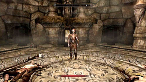 In the middle of the room in which Ahzidal was resting you will find Ralis, standing between the corpses of miners - Skyrim Dragonborn: Unearthed - Skyrim Dragonborn: Side missions - Kolbjorn Barrow - The Elder Scrolls V: Skyrim - Dragonborn Game Guide