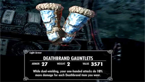 Using the treasure map which you found by the pirate leader in Deathbrand Helm, you shouldnt have problems with finding four parts of the ancient armor - Skyrim Dragonborn: Deathbrand - Skyrim Dragonborn: Side missions - Others - The Elder Scrolls V: Skyrim - Dragonborn Game Guide