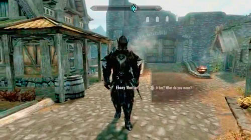 After reaching level 80, in one of the cities you should be approach by a peculiar character - the Ebony Warrior - Skyrim Dragonborn: Ebony Warrior - Skyrim Dragonborn: Side missions - Others - The Elder Scrolls V: Skyrim - Dragonborn Game Guide
