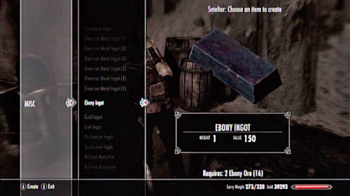 Obtaining 15 Ebony Ingots will also take you a while - Skyrim Dragonborn: Bring 10 Stalhrim Ore and 15 Ebony Ingots to Halbarn - Skyrim Dragonborn: Other missions - The Elder Scrolls V: Skyrim - Dragonborn Game Guide
