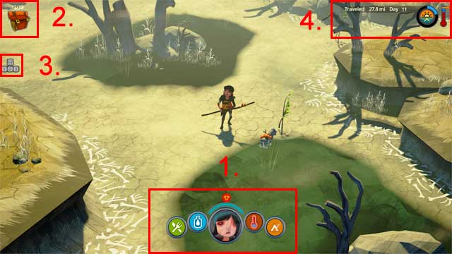 1 - Interface - Basic information - The Flame in the Flood - Game Guide and Walkthrough