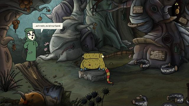 Return to the forest and give the skull to the archeologist - Part Three - Walkthrough - The Inner World - Game Guide and Walkthrough