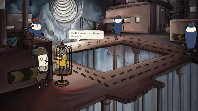 The canary on his post - Part Five - Walkthrough - The Inner World - Game Guide and Walkthrough