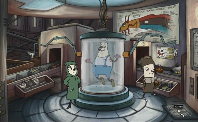 The captive scientist - Part Five - Walkthrough - The Inner World - Game Guide and Walkthrough