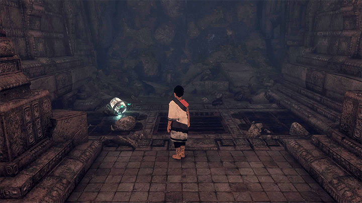 Find a new barrel for Trico before leaving this location - Eliminate enemies with shields | Walkthrough - Walkthrough - The Last Guardian Game Guide