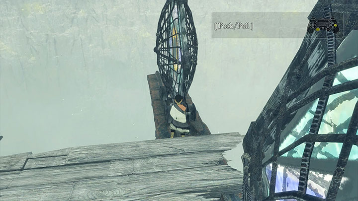 Push any of the glass eyes into the chasm (the game wont allow you to destroy them both) - Destroy the glass windows and explore the second tower | Walkthrough - Walkthrough - The Last Guardian Game Guide