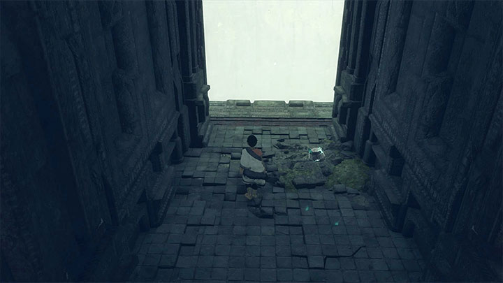 A barrel can be found at the top of the tower - Destroy the glass windows and explore the second tower | Walkthrough - Walkthrough - The Last Guardian Game Guide