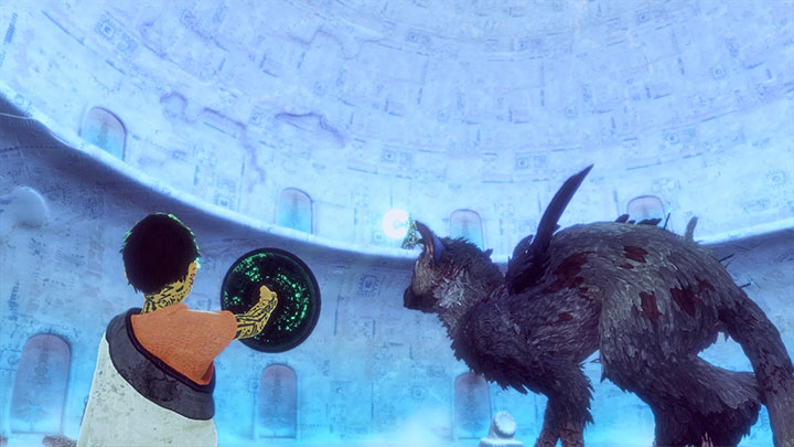 Use your mirror and take care of enemy shields - Unlock the tower and activate the ice elevator | Walkthrough - Walkthrough - The Last Guardian Game Guide