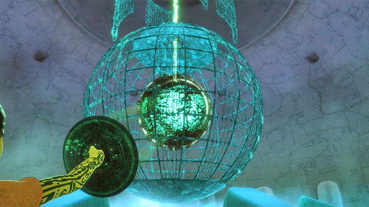 Aim at the flashing point, and Tricos tail will fire projectiles at your target - Final confrontation with enemy beasts | Walkthrough - Walkthrough - The Last Guardian Game Guide