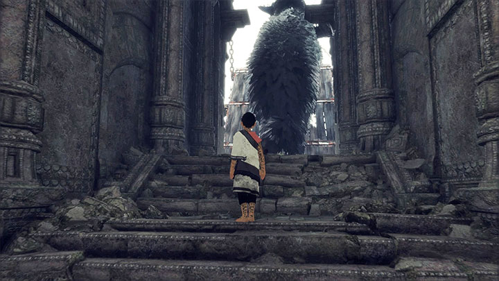 Allow Trico to lower the drawbridge - Climb over towers with ropes extended between them | Walkthrough - Walkthrough - The Last Guardian Game Guide