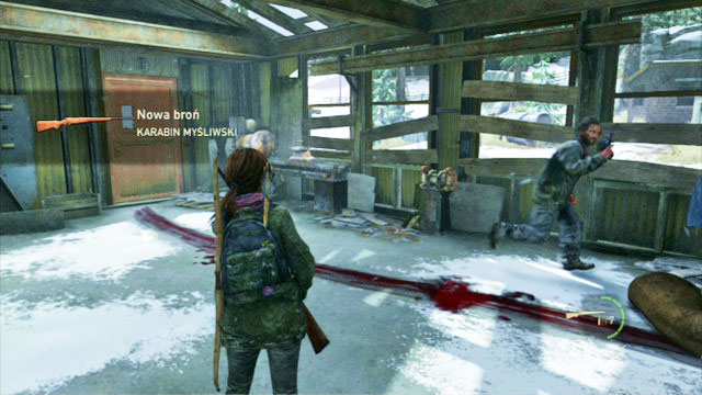 As soon as its is over, you will obtain a hunting rifle and you will have to prepare yourself for a battle with mutants - The Last of Us: The Hunt, Lakeside Resort Walkthrough - Lakeside Resort - The Last of Us Guide