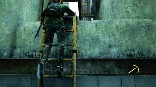 When it dies, sneak over to the nearby ladder - The Last of Us: The Hunt, Lakeside Resort Walkthrough - Lakeside Resort - The Last of Us Guide