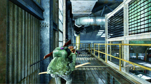 Keep to the right and watch out for the monster that will walk out of the room to the left - The Last of Us: The Hunt, Lakeside Resort Walkthrough - Lakeside Resort - The Last of Us Guide