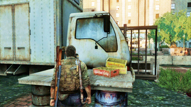 You can now climb onto the nearby truck - The Last of Us: Financial District, Pittsburgh Walkthrough, map - Pittsburgh - The Last of Us Guide
