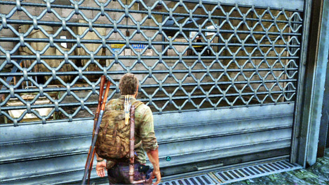 Once you are done with the exploration, return to the place where you would fire at the enemy and open the gate there - The Last of Us: Financial District, Pittsburgh Walkthrough, map - Pittsburgh - The Last of Us Guide