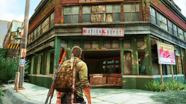Once they are dead, search thoroughly the building near to the tank - The Last of Us: Financial District, Pittsburgh Walkthrough, map - Pittsburgh - The Last of Us Guide
