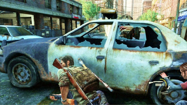 There are two others waiting outside of the building - The Last of Us: Financial District, Pittsburgh Walkthrough, map - Pittsburgh - The Last of Us Guide