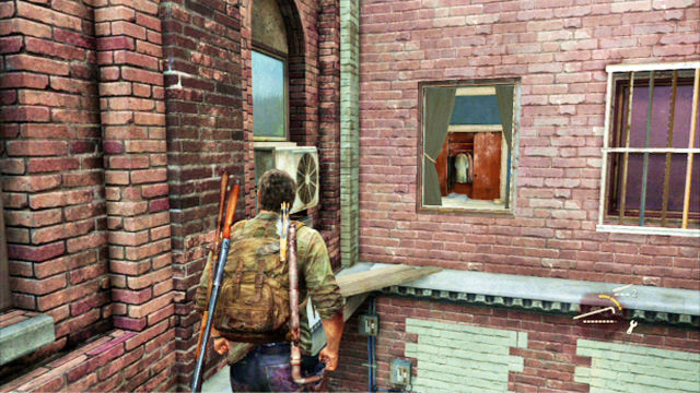 Walk over the wooden plank to the next flat - The Last of Us: Financial District, Pittsburgh Walkthrough, map - Pittsburgh - The Last of Us Guide