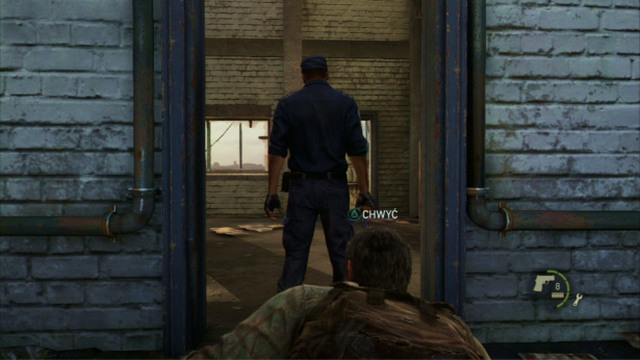 You need to get from behind the enemy on your left - The Last of Us: The Cargo, The Quarantine Zone Walkthrough, map - The Quarantine Zone - The Last of Us Guide