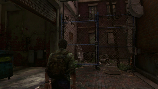 The path at the wall will take you to another dead end - The Last of Us: The Cargo, The Quarantine Zone Walkthrough, map - The Quarantine Zone - The Last of Us Guide