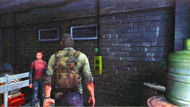 After three successful attempts, the machinery will start to operate and you will be able to start the platform - The Last of Us: Outside, The Outskirts Walkthrough - The Outskirts - The Last of Us Guide