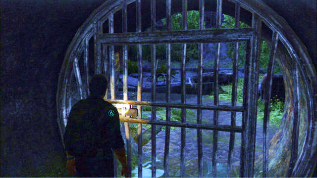 Squeeze past them and keep to the left - The Last of Us: Outside, The Outskirts Walkthrough - The Outskirts - The Last of Us Guide