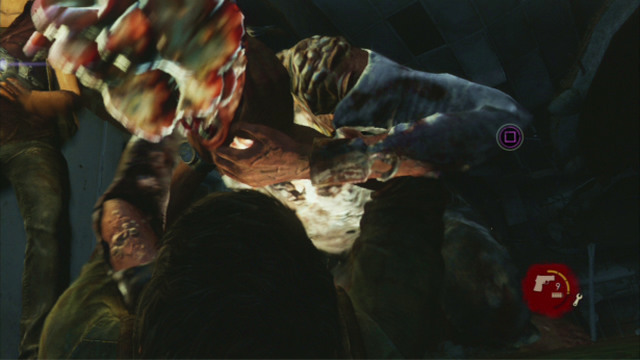 At the other side, there is an infected waiting for you - The Last of Us: Downtown, The Outskirts Walkthrough, map - The Outskirts - The Last of Us Guide