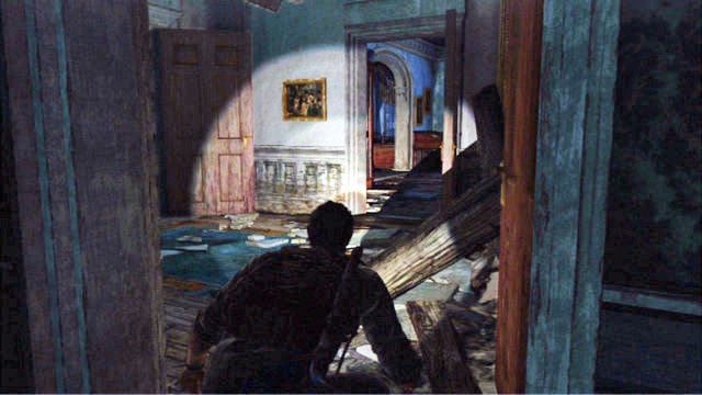 Press the triangle to enable Tess and Ellie to make it to the other side - The Last of Us: The Museum, The Outskirts Walkthrough, map - The Outskirts - The Last of Us Guide