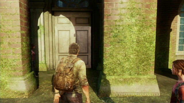 Opening the door will trigger a short cutscene - The Last of Us: The Capitol Building, The Outskirts Walkthrough, map - The Outskirts - The Last of Us Guide