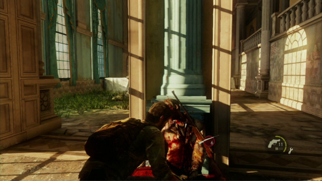 You will find there a corpse with a hunting rifle on it, that will come in handy while fighting soldiers - The Last of Us: The Capitol Building, The Outskirts Walkthrough, map - The Outskirts - The Last of Us Guide