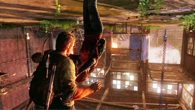 Get rid of it and enter the room to your right, and open the door inside - The Last of Us: The Woods, Bills Town Walkthrough - Bills Town - The Last of Us Guide