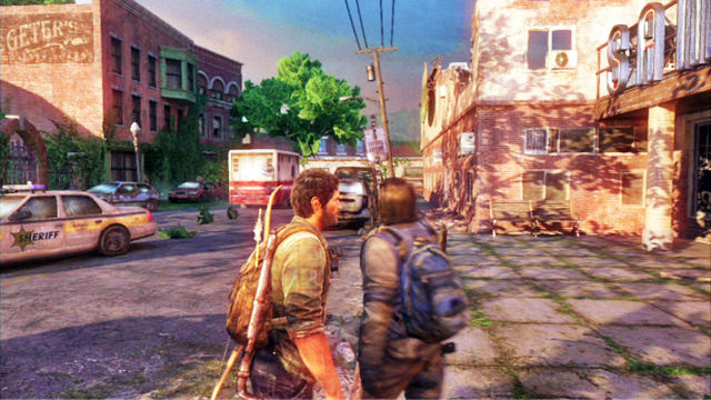 When you finally leave the building, you should get ready to fight off a group of enemies - The Last of Us: Safehouse, Bills Town Walkthrough - Bills Town - The Last of Us Guide