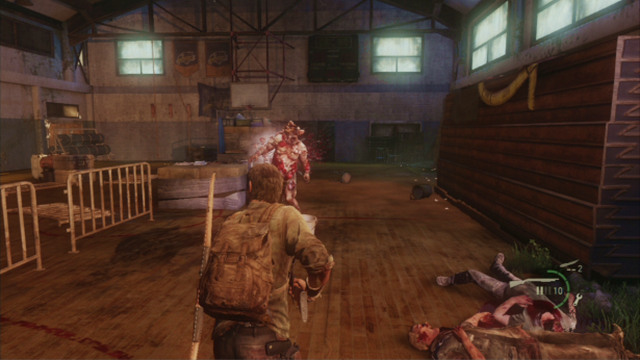 If, the monster survives though, and you do not have enough materials to craft another cocktail, take single shots at the enemy and run to avoid being hit with a spore - The Last of Us: High School Escape, Bills Town Walkthrough, map - Bills Town - The Last of Us Guide