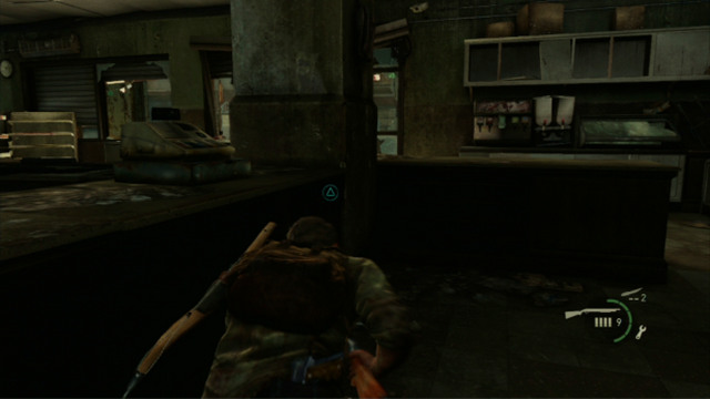 First, take out the enemy in front of you, using the rifle - The Last of Us: Alone and Forsaken, Pittsburgh Walkthrough, map - Pittsburgh - The Last of Us Guide