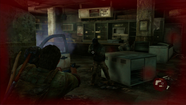 After you kill out the first wave bandits, the second wave will come in, through the smashed windows - The Last of Us: Alone and Forsaken, Pittsburgh Walkthrough, map - Pittsburgh - The Last of Us Guide