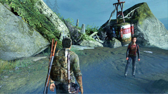 As you keep to the right, you will bump into a barricade, which you wont be able to go around - The Last of Us: Sewers, The Suburbs Walkthrough - The Suburbs - The Last of Us Guide
