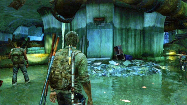 After you have collected everything, return to the main tunnel and go ahead until you reach a fork - The Last of Us: Sewers, The Suburbs Walkthrough - The Suburbs - The Last of Us Guide