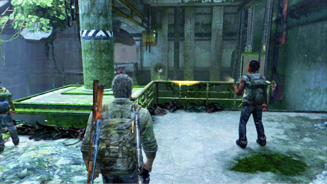 This way you will reach a location with a valve and a locked gate - The Last of Us: Sewers, The Suburbs Walkthrough - The Suburbs - The Last of Us Guide