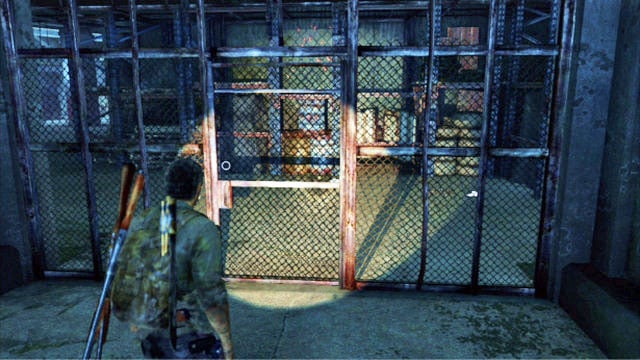 Sneak through the grate to the right and turn off your flashlight - The Last of Us: Sewers, The Suburbs Walkthrough - The Suburbs - The Last of Us Guide