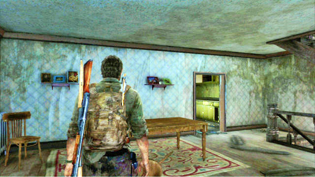 Keep running ahead and search every car wreck and house you pass by on your way - The Last of Us: Suburbs, The Suburbs Walkthrough - The Suburbs - The Last of Us Guide