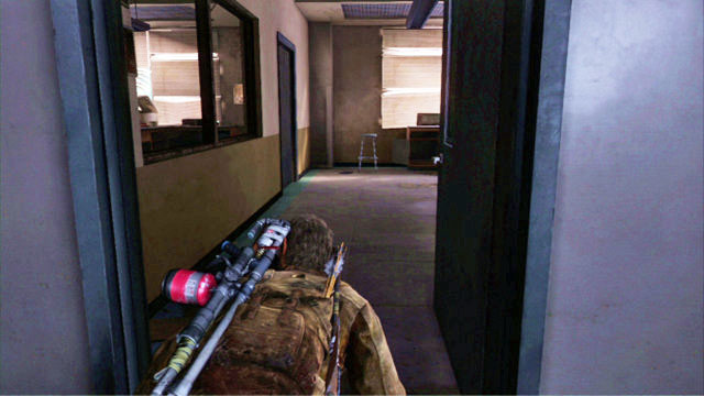 Go through the door to the left and go ahead - The Last of Us: Science Building, The University Walkthrough - The University - The Last of Us Guide
