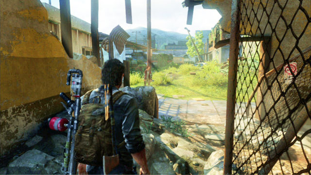 After a short cutscene, walk through the door to the left and go ahead until you reach a depot platform - The Last of Us: Highway Exit, Bus Depot Walkthrough - Bus Depot - The Last of Us Guide